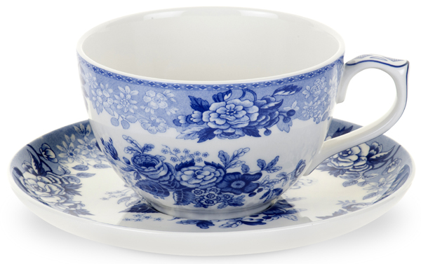 Cup & Saucer Jumbo Blue Rose